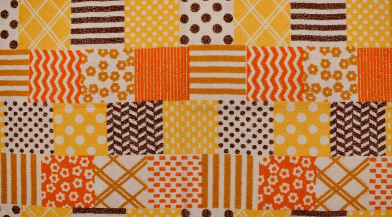 Stoff für Strandbekleidung »Patchwork« (gelb)