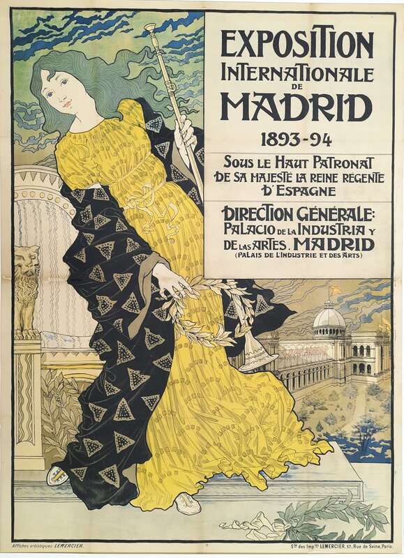 EXPOSITION INTERNATIONALE DE MADRID 1893-94 ..., Plakat