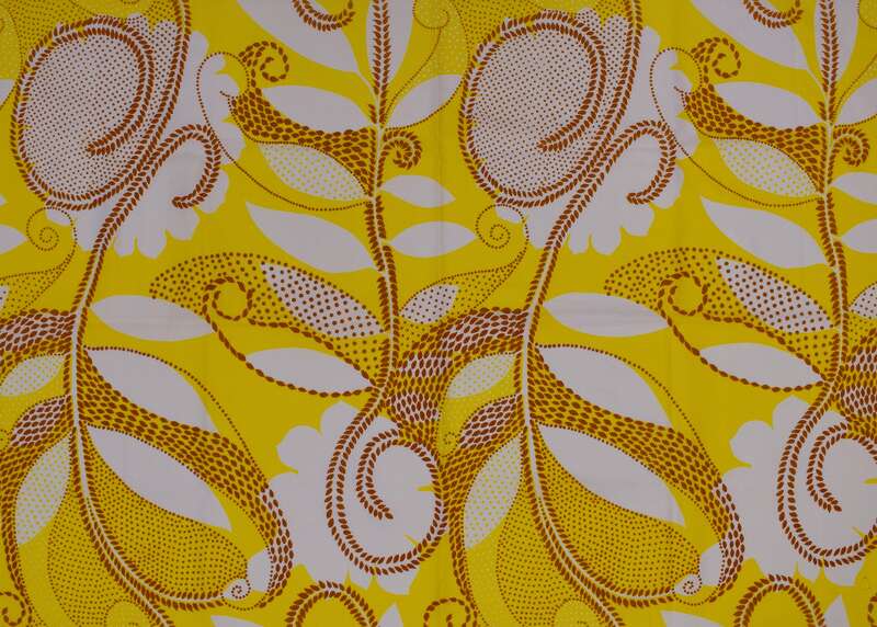 Kleiderstoff »Florale Formen mit graphischen Strukturen«