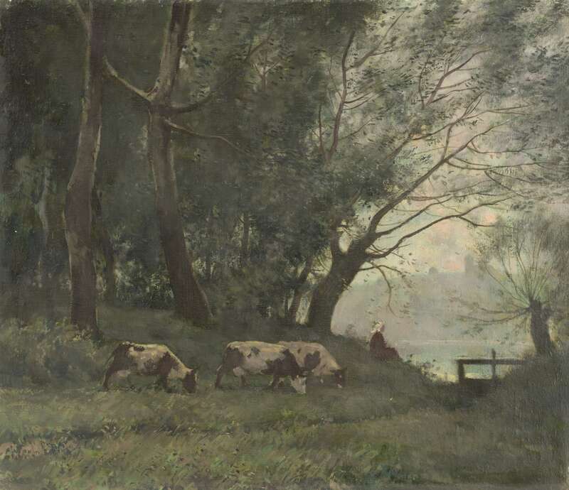 Cows at the Pond