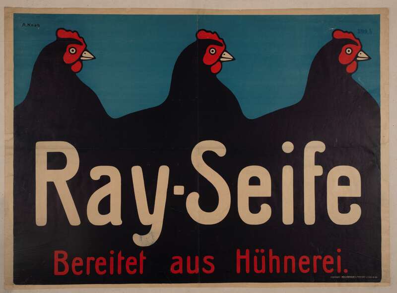 Ray-Seife Bereitet aus Hühnerei., Plakat