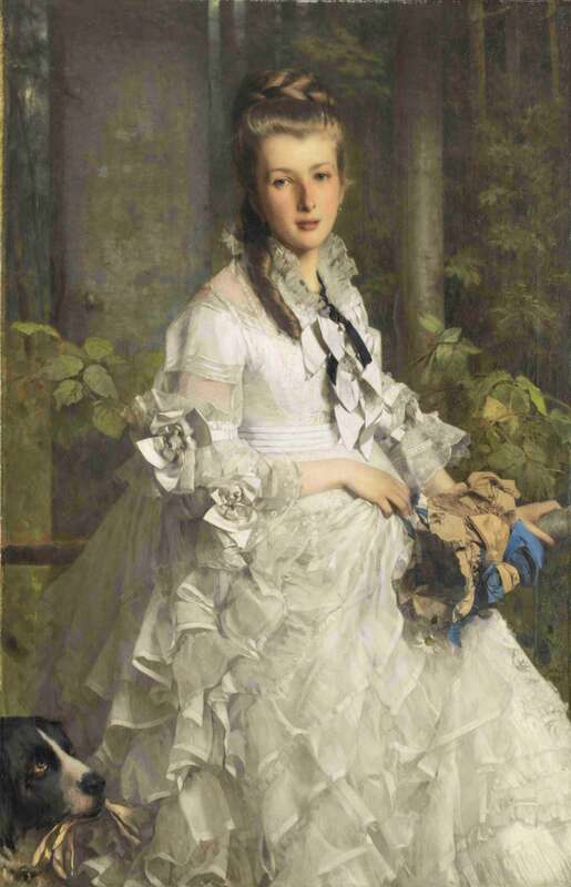 Portrait Helene Theerese Countess of Einsiedel-Wolkenburg, born Keysselitz