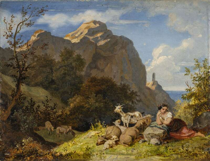 Goatherder in teh Valley near Amalfi