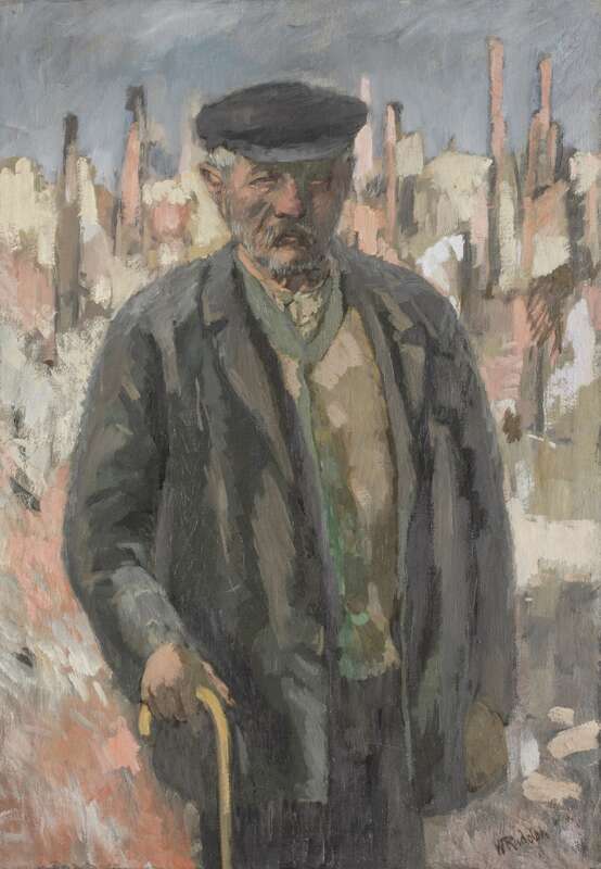 Old Man in Front of Ruins