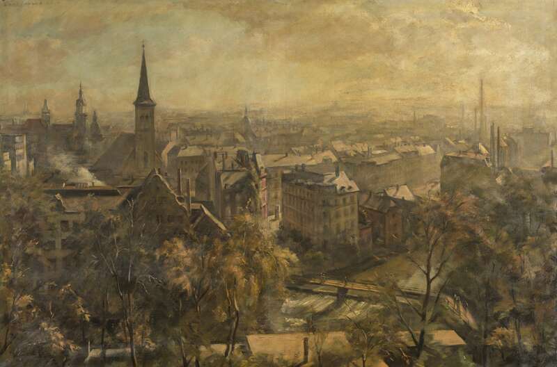 View of Chemnitz from the District Court