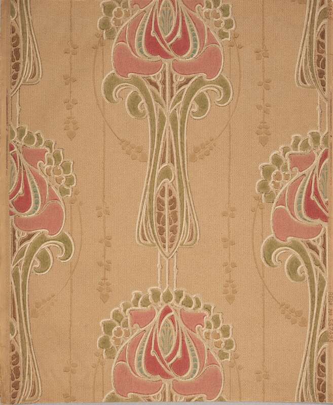 Wallpaper with Art Nouveau motif