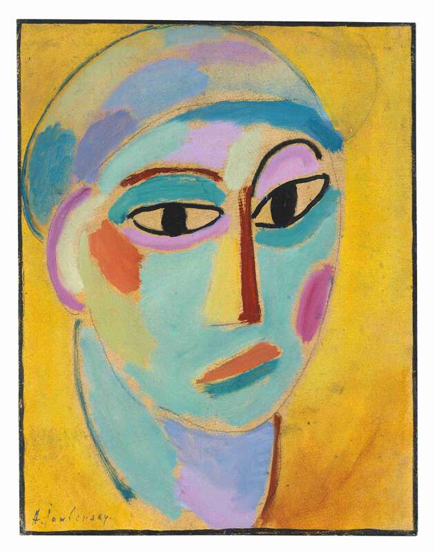 Mystical head: bright green version