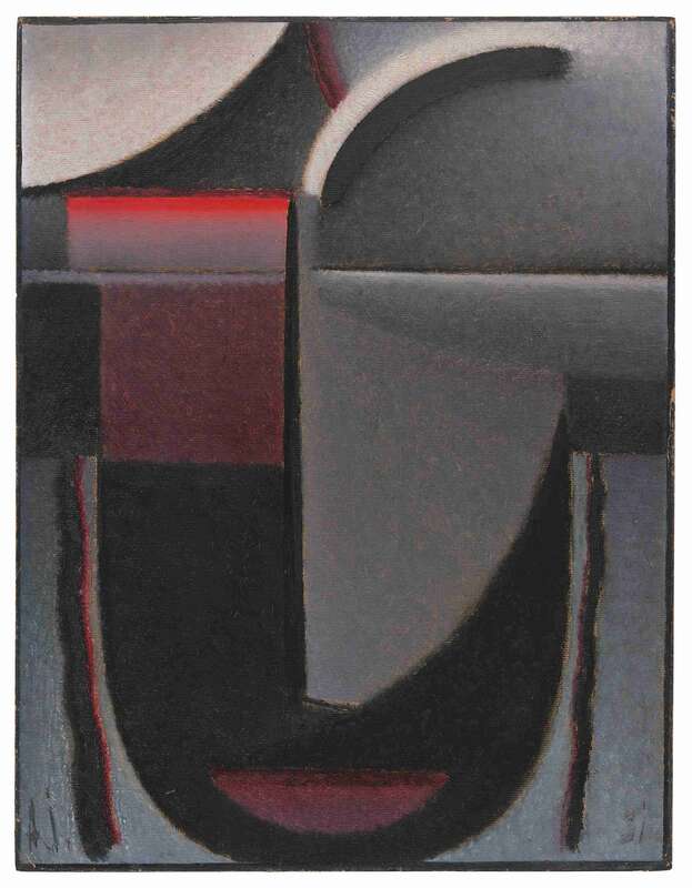 Abstract head: black - white