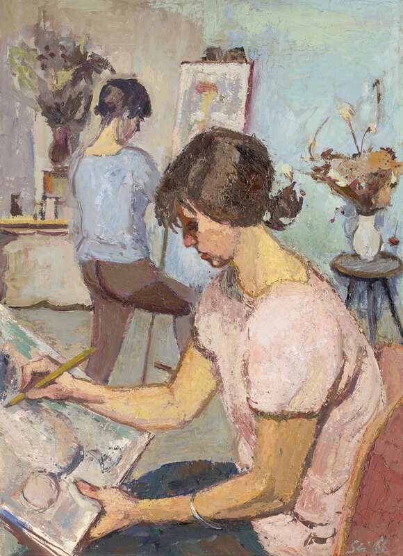 Laienkünstler bei der Arbeit