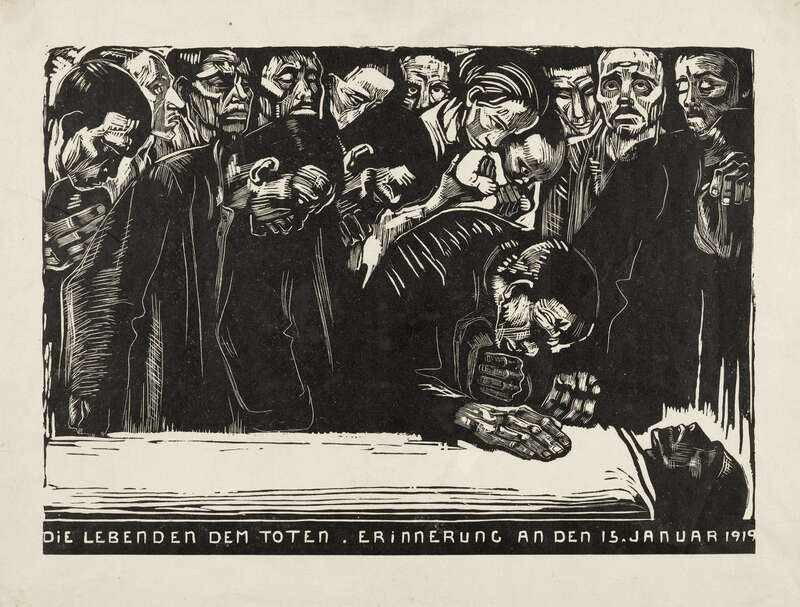 Gedenkblatt für Karl Liebknecht (dritte endgültige Fassung)