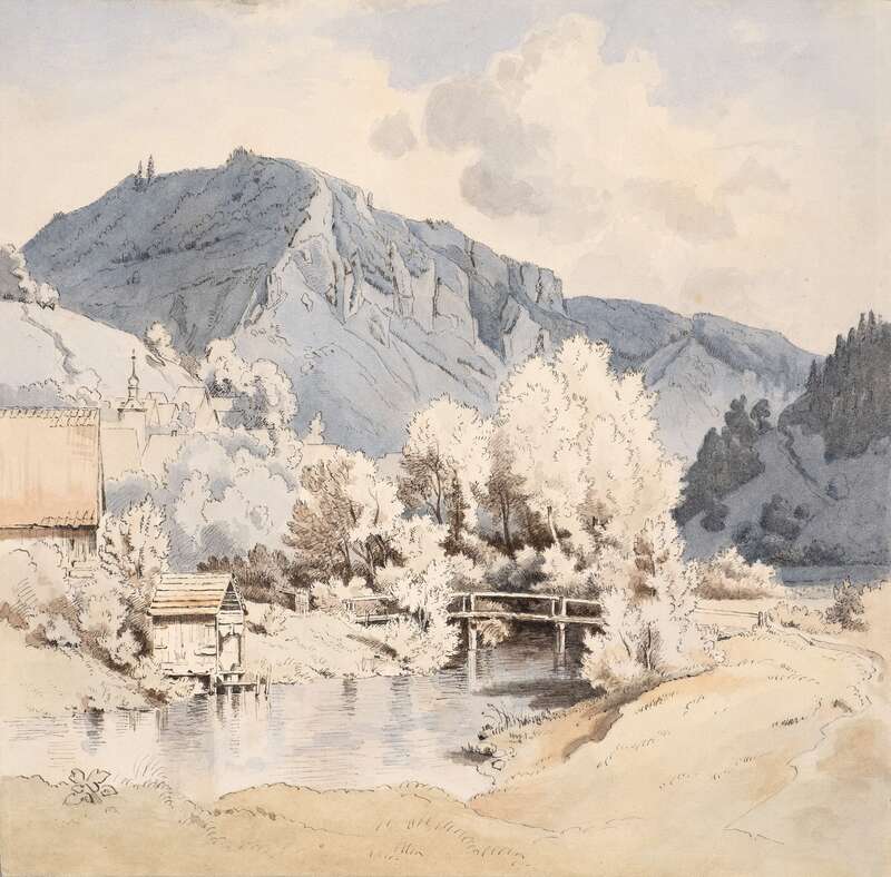River landscape in the mountains