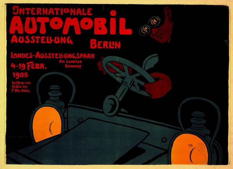 INTERNATIONALE AUTOMOBIL AUSSTELLUNG BERLIN ..., Plakat