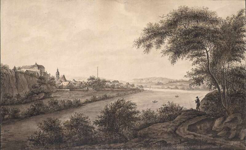 Pirna at the River Elbe