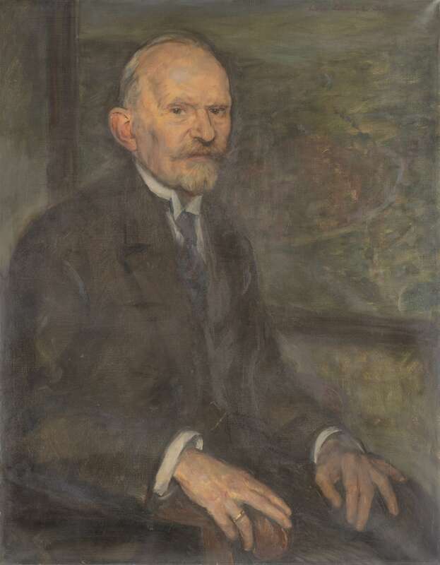 Bildnis des Herrn Stadtverordnetenvorstehers Schuldirektor Hermann Schiersand (1869-1946)