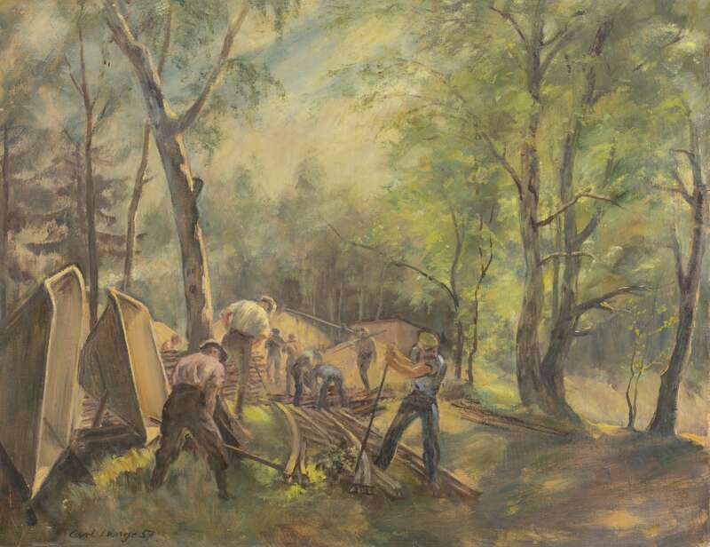 Bau am Wasserwerk Zeisigwald