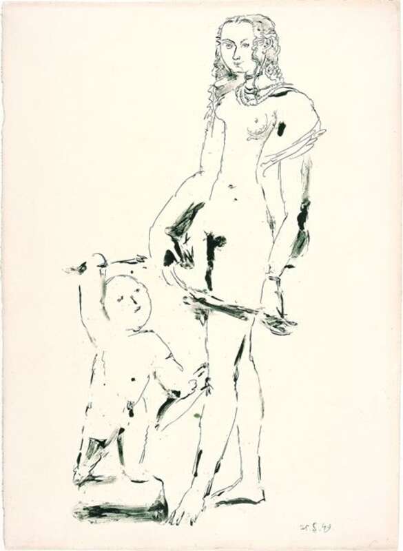 Venus and Amor (after Lucas Cranach), 3rd Variation