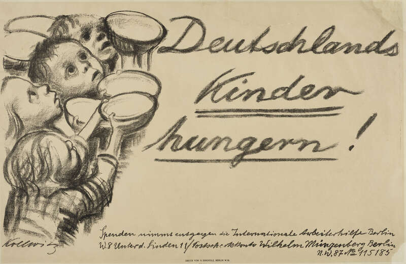 Plakat: Deutschlands Kinder hungern