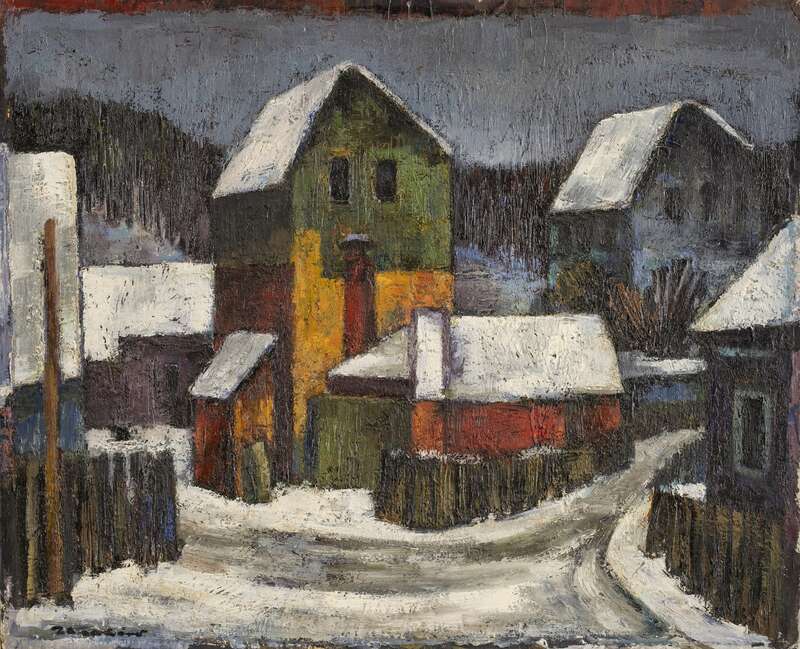 Houses in winter