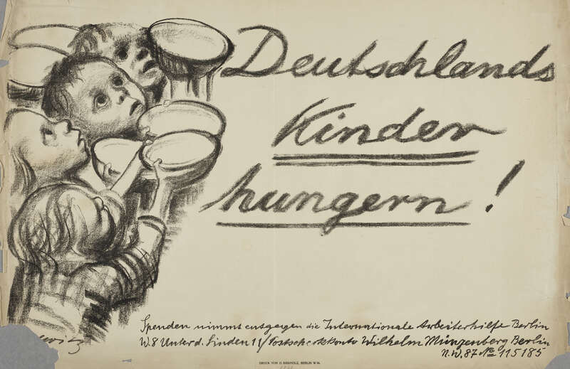 Plakat: Deutschlands Kinder hungern!