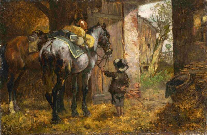 Boy with horses