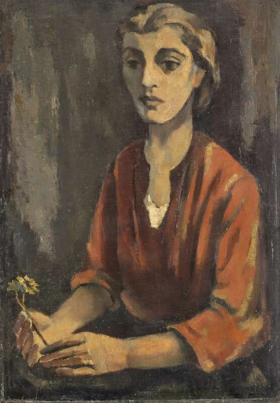 Girl with a red blouse