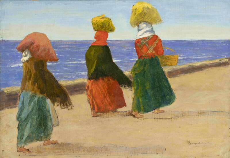Sicilian Women on the Beach - Homecoming