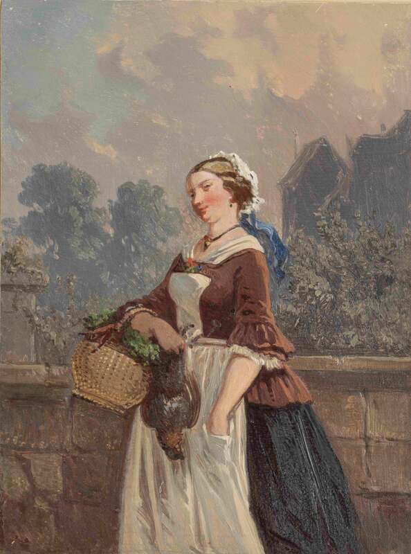 Woman with shopping basket