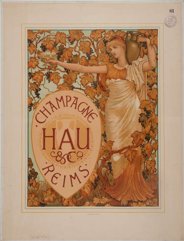 CHAMPAGNE HAU & CO. REIMS, Plakat