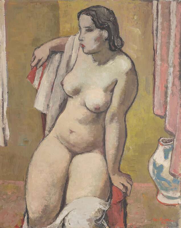 Nude with vase