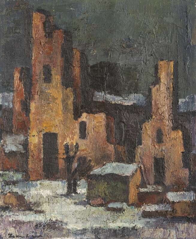 Ruins in winter