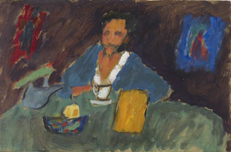 Kandinsky at a Table (sketch)