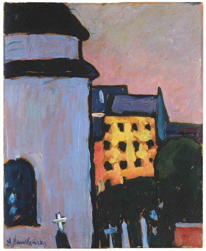 Kirchhof (Dorfmotiv aus Murnau)