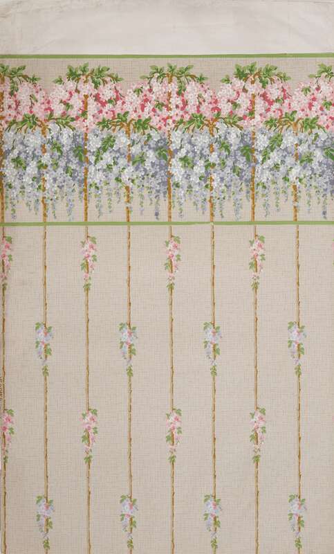 Wallpaper and frieze with tendril motif