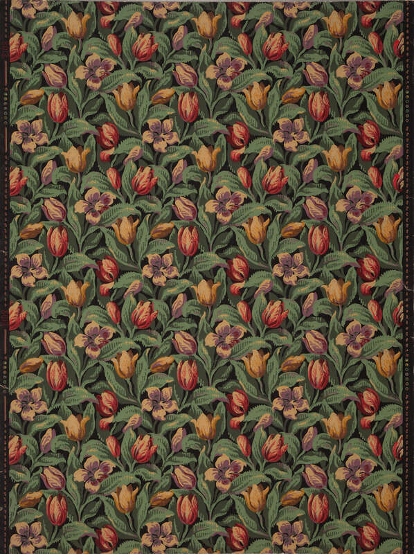 Wallpaper with tulips